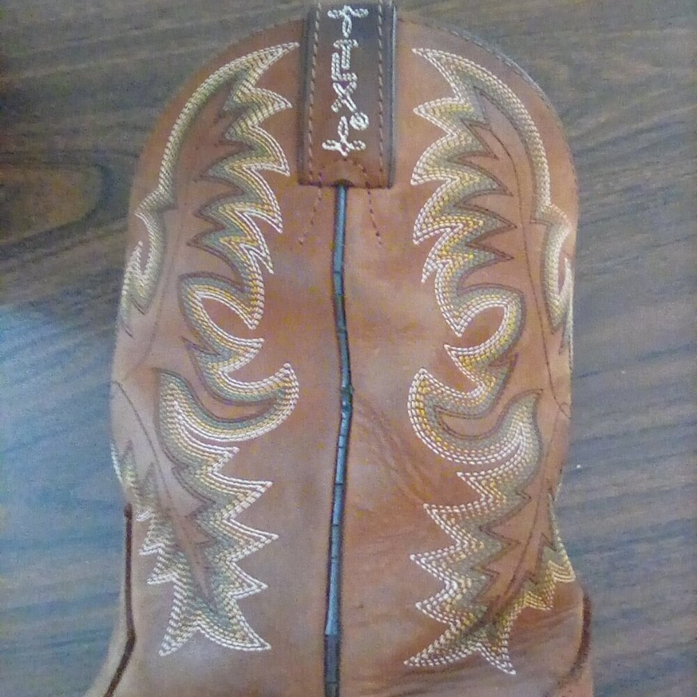 Mens Tony Lama Brown TLX Western Boots (TW1019) SZ 8EE - Picture 3 of 11